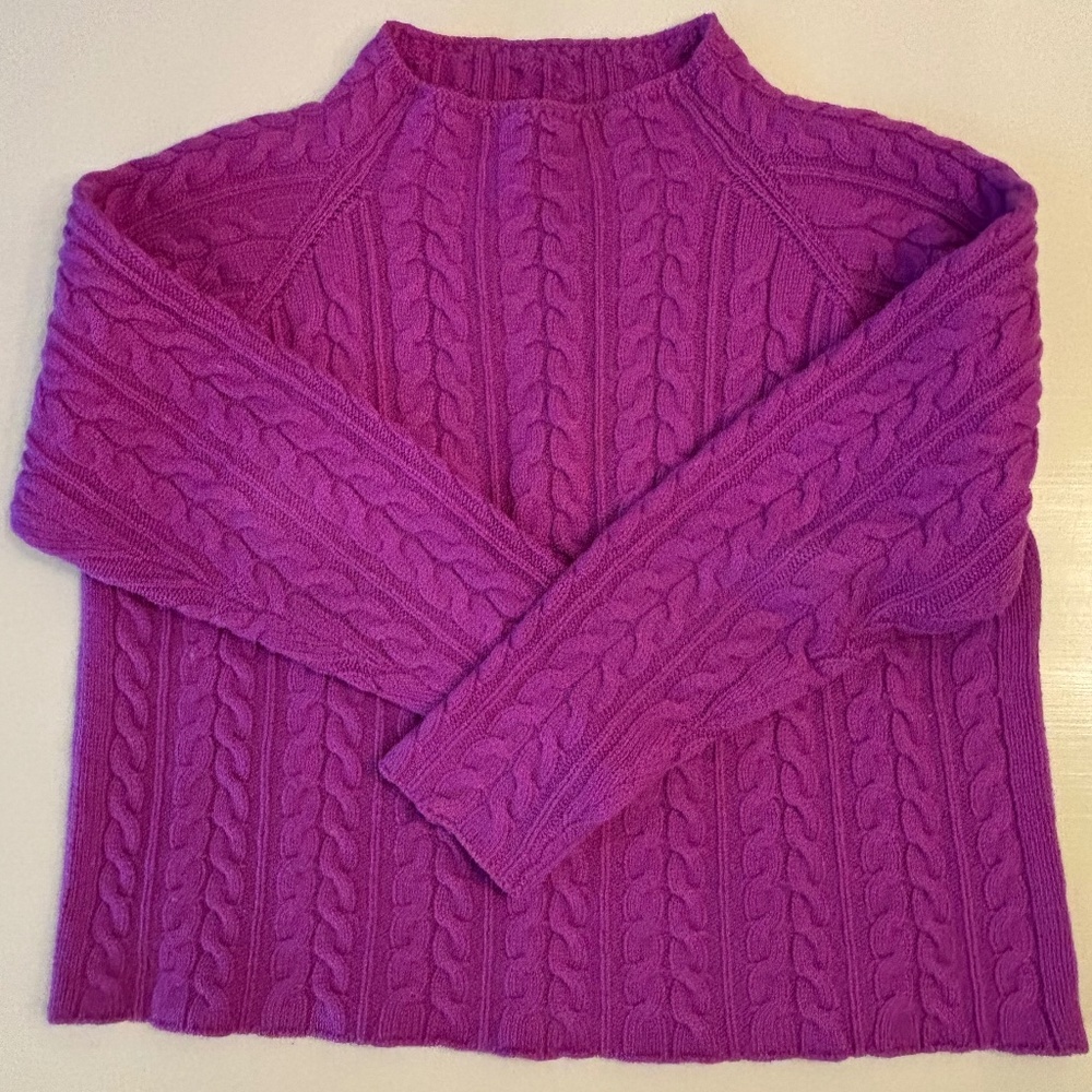 Lamberto Losani Cashmere Cable Knit Sweater